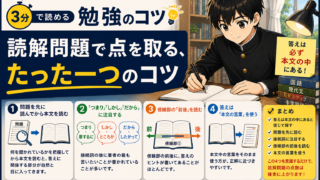 【3分で読める勉強のコツ】読解問題で点を取る、たった一つのコツ